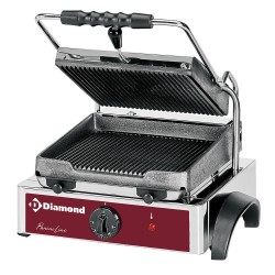 Single Kontaktgrill oben/unten gerillt GR42 Kontaktgrill