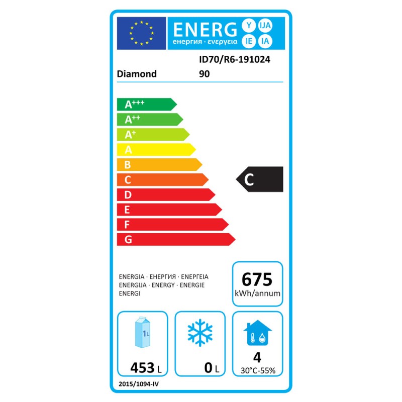 Umluftkühlschrank GN 2/1 700 Liter -2°/+8°C ID70-R6 Kühl- & Tiefkühlschrank