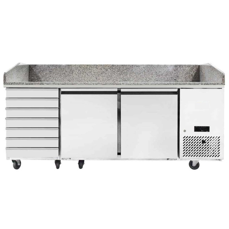 Pizzakühltisch 2-türig (400x600 mm) R600a ONLINE-29 SONDERAKTION Pizza