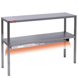 Chefregal BT 160x30 cm mit Wärmestrahler RC162 Aufsatzborde