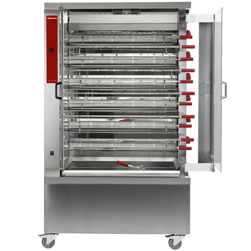 Rôtisserie mit 12 Spiessen RVG-112-CM Hähnchengrill