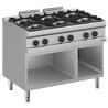 Gasherd mit 6 high-power Brenern auf offenem Unterbau PROMO-132 SONDERAKTION Kochen