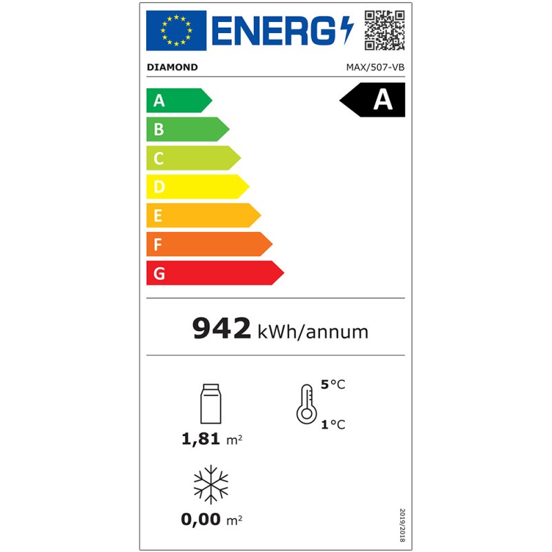 Kühlvitrine WINE 440 Liter, T° 0°/+10°C MAX-507-VB Weinkühlung