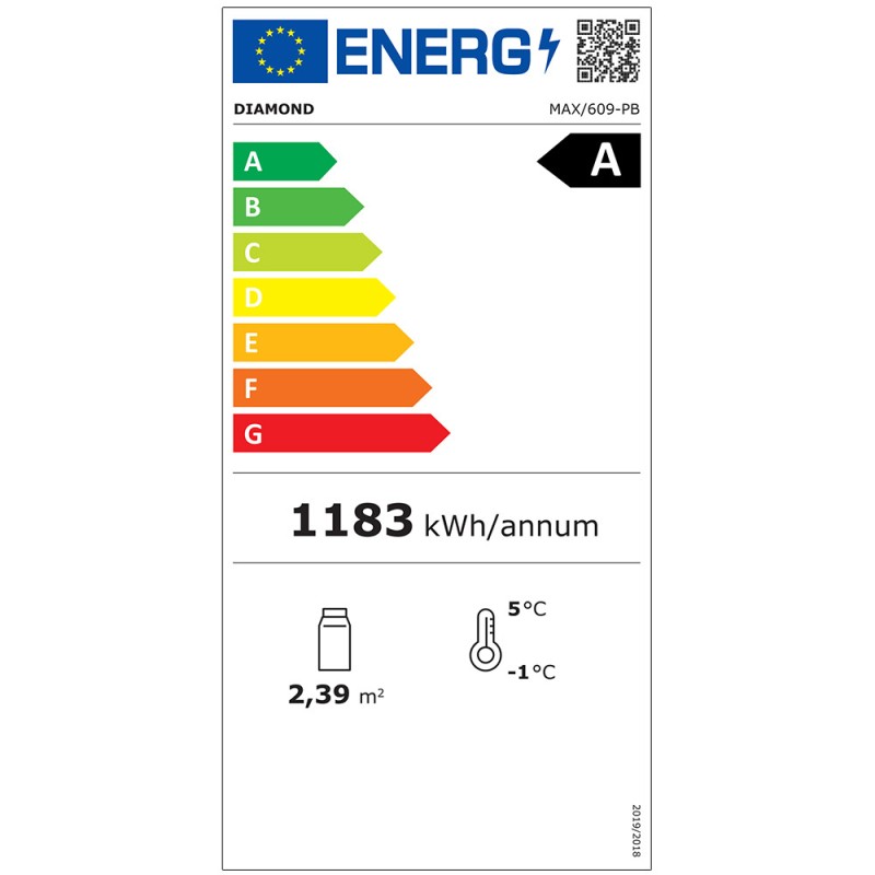 Kühlvitrine PASTRY 600 Liter, T° -2°/+10°C MAX-609-PB Vitrinen kalt