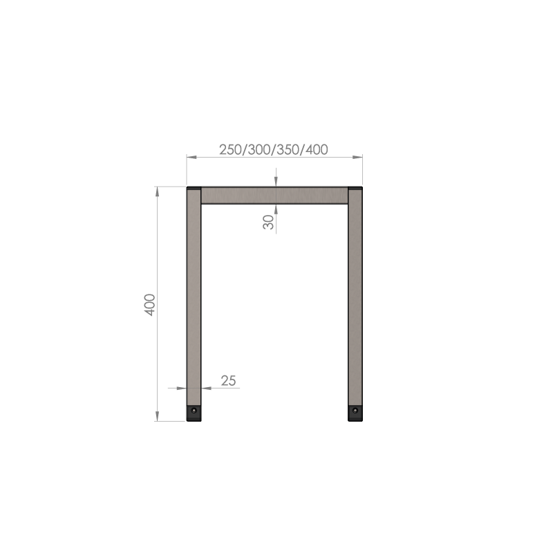 Chefregal/Aufsatzregal 1000 x 300 x H 400 mm CR/10301 Aufsatzborde