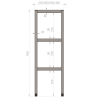 Chefregal/Aufsatzregal 1000 x 300 x H 900 mm CR/10303 Aufsatzborde