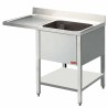 Spültisch für Untertischspülmaschine - B 1400 mm L1411VS-D Spültische/-schränke