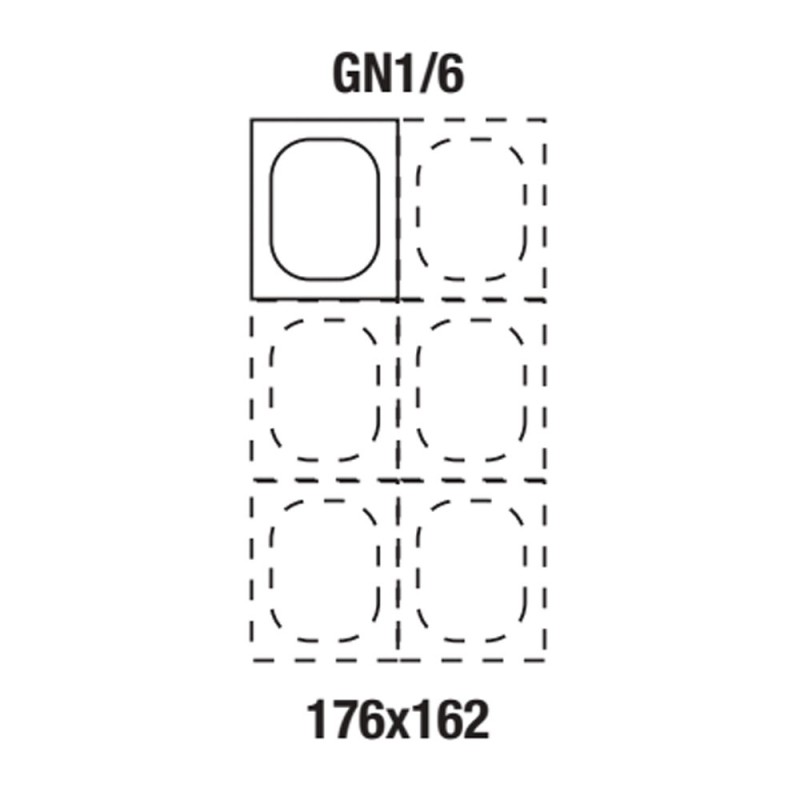 Gastronorm Behälter 1/6 GN1-6-100 GN-Behälter