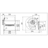 Doppelkiemen-Zentrifugalventilator 7/7/14 VENT-B7/7/14 Ventilatoren