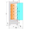 Vitrine beheizt für Selbstbedienung - B 1000 mm HAS10-G5 Vitrinen warm