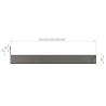 Wandbord 600 x 300 mm WBN/0630 Wandborde