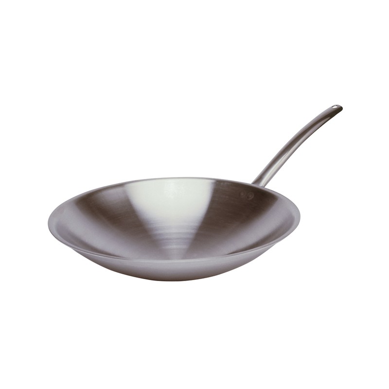 Wok-Pfanne Edelstahl ø 390mm BAR-ZUB19 Chinaherd