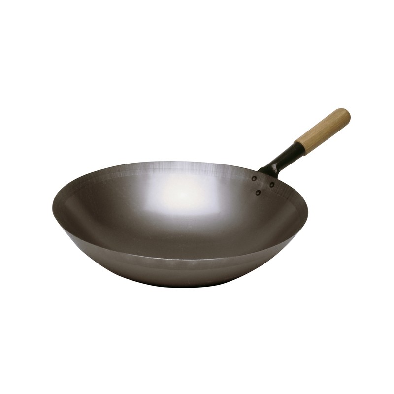 Wok-Pfanne Stahl ø 360mm BAR-ZUB18 Chinaherd