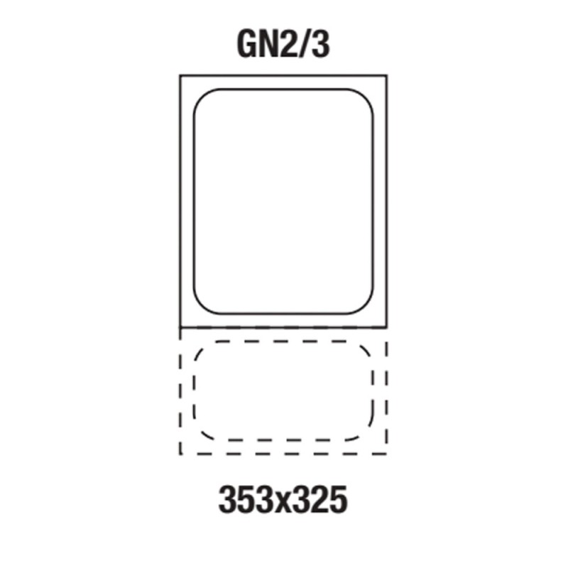 Gastronorm Behälter 2/3 GN2/3-C GN-Behälter