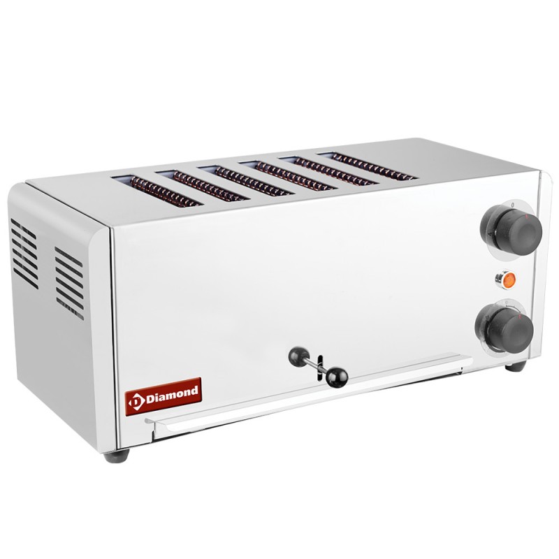 Elektro Toster mit 6 Schlitzen D6GP-XP Toaster