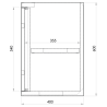 Wandhängeschrank 600 x 400 x H 600 mm WHS-F/064 Wandhängeschränke