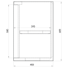 Wandhängeschrank 600 x 400 x H 600 mm WHS-O/064 Wandhängeschränke