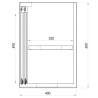 Wandhängeschrank 1000 x 400 x H 600 mm WHS-S/104 Wandhängeschränke